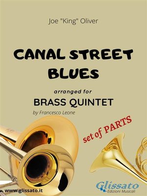 cover image of Canal street blues--brass quintet--set of PARTS